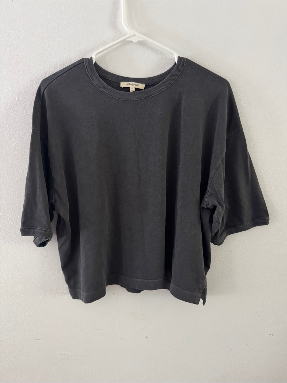 Madewell Washed Black Short-Sleeve Crewneck Tee Sz M